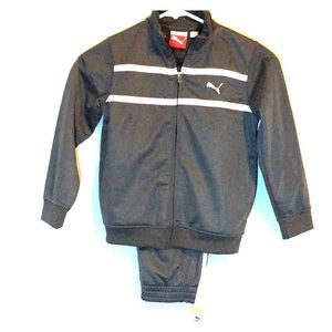 Puma track jump suit boys size NWT gray